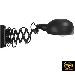 چراغ دیواری پایه آکاردئونی فلزی سرپیچ E27