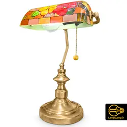 چراغ مطالعه بنکر طرح تیفانی مدل 2 گل