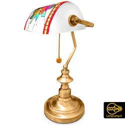 چراغ مطالعه بنکر تیفانی رومیزی طرح گل