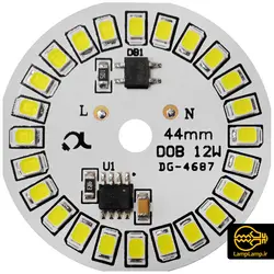 ماژول لامپ ال ای دی 220 ولت 12 وات گرد قطر 44 میلیمتر