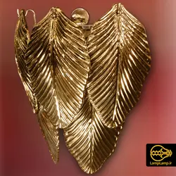 چراغ دیواری دکوراتیو مدل برگ طلایی