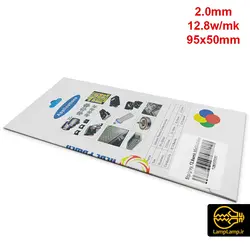 پد سیلیکون حرارتی 12.8w/mk ضخامت 2 میلیمتر