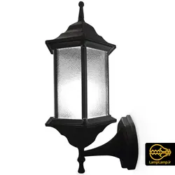 چراغ دیواری محوطه باز بدنه فلزی پایه E27