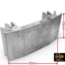 هیت سینک آلومینیومی سایز 50×25 میلیمتر