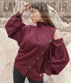 شومیز آنغوره سرشانه باز