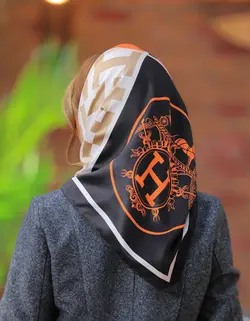 بیبی اسکارف ابریشم طرح هرمس