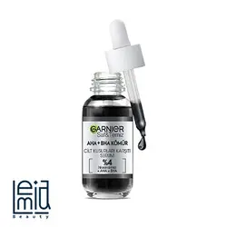 سرم لایه بردار زغال گارنیر حاوی AHA و BHA حجم 30 میلی لیتر