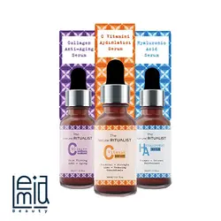 پک سه عددی مراقبت از پوست The Natural Ritualist (سرم ویتامین C، هیالورونیک اسید، کلاژن)