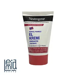 کرم دست نوتروژینا حاوی ویتامین E و گلیسیرین مناسب پوست خشک و ترک خورده