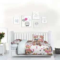 سرویس خواب 5 تکه کودک مدل خرس های مهربون