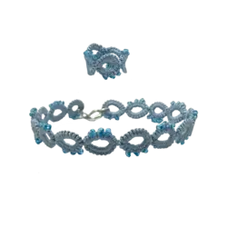 دستبند و انگشتر ست حلقه حلقه (زنجیر) کد: V06