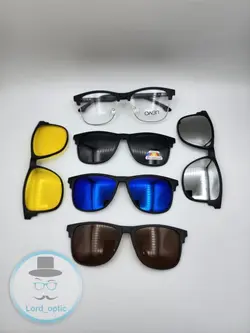 عینک طبی با 5 کاور مگنتی آفتابی OWEN کد 2342