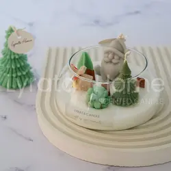 شمع دست ساز گوی بزرگ کریسمس2 (Christmas)