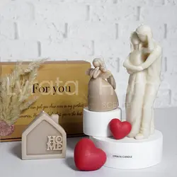 شمع دست ساز زوج عاشق