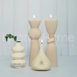 شمع دست ساز استوانه گردالی