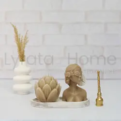 شمع دست ساز گل لوتوس