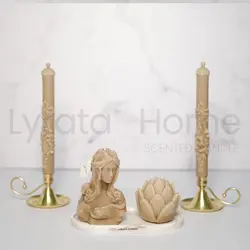 شمع دست ساز گل لوتوس