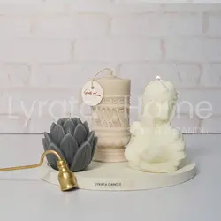 شمع دست ساز گل لوتوس