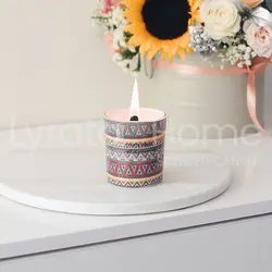 شمع دست ساز شات طرح بوهو استايل