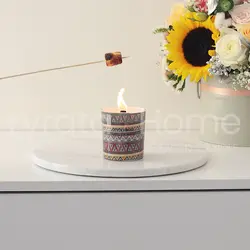 شمع دست ساز شات طرح بوهو استايل