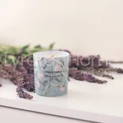 شمع دست ساز شات طرح گل