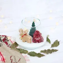 شمع دست ساز گوی بزرگ کریسمس (Christmas)
