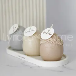 شمع دست ساز تخم مرغ تلدار کوچک