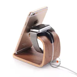 استند شارژ اپل واچ و آیفون Samdi Wooden Apple Watch iPhone Charging Stand - مک استور - فروشگاه لوازم جانبی و پشتیبانی اپل