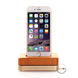 استند شارژ آیفون Bamboo Wooden Aluminum iPhone Charging Stand - مک استور - فروشگاه لوازم جانبی و پشتیبانی اپل