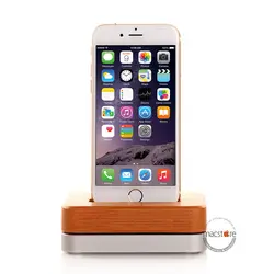 استند شارژ آیفون Bamboo Wooden Aluminum iPhone Charging Stand - مک استور - فروشگاه لوازم جانبی و پشتیبانی اپل