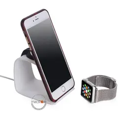 استند شارژ اپل واچ و آیفون Samdi Apple Watch iPhone Aluminium Charging Stand - مک استور - فروشگاه لوازم جانبی و پشتیبانی اپل