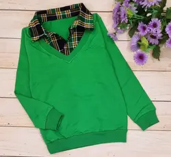 بلوز یقه دار