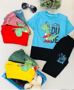 تیشرت  شلوارک دایناسوری