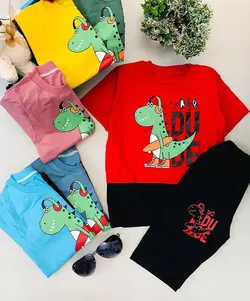 تیشرت  شلوارک دایناسوری