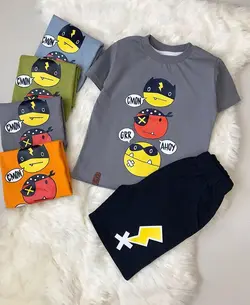 تیشرت و شلوارک سه دزد