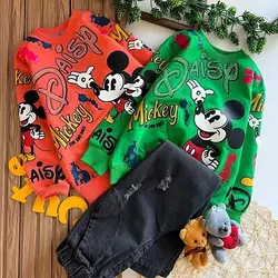 ست بلوز و شلوار لی  ذغالی میکی