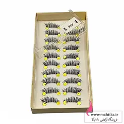 خرید عمده مژه مصنوعی ده جفتی sev - آرایشی عمده