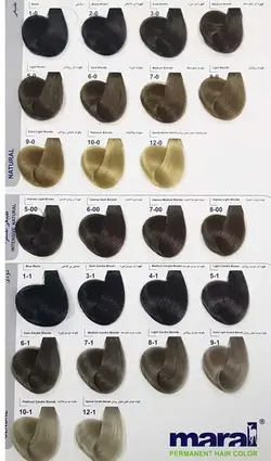 خرید عمده رنگ مو مارال | آرایشی عمده ماه تیکا - آرایشی عمده ماهتیکا