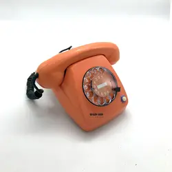 تلفن قدیمی نارنجی رومیزی زیمنس مدل BP FeTAp 611