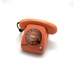 تلفن قدیمی نارنجی رومیزی زیمنس مدل BP FeTAp 611