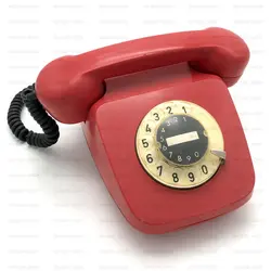 تلفن قدیمی مهان مدل تهران قرمز