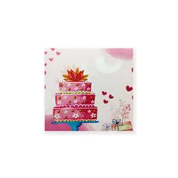 جعبه کیک 29*29 طرح آبرنگ