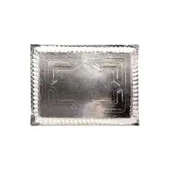 سینی 40*30 نقره‌ای