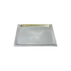 سینی 40*30 نقره‌ای