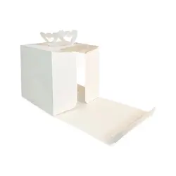 جعبه کیک مینی پنجره‌دار 20*20 روژان سفید