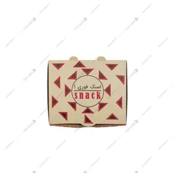جعبه اسنک سه جفتی دو رنگ چاپ