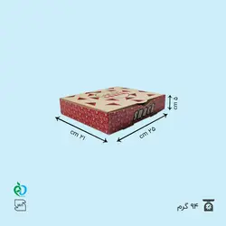 جعبه اسنک سه جفتی دو رنگ چاپ