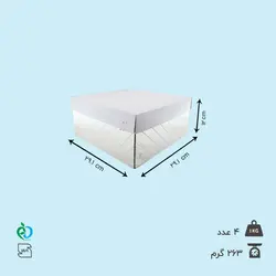 جعبه کیک تولد 29 * 29 درب سفید