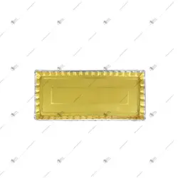 دیس مستطیل سه لایه 30 * 15 طلایی