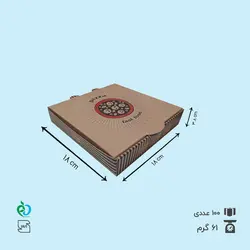 جعبه کیک پیتزا کفی 18 دو رنگ لبه 4